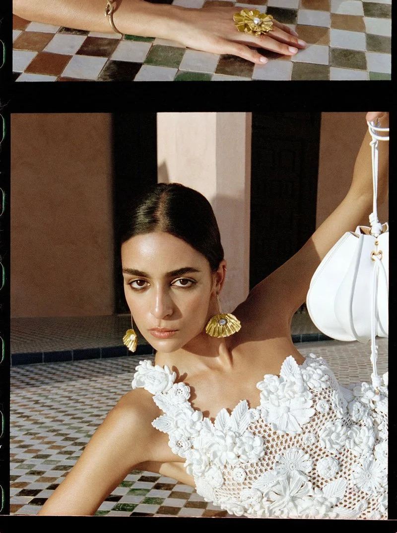Nora Attal at El Badi Palace for Ulla Johnson SS 2022 Campaign